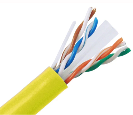 Kabel Ethernet Massal CAT6A, Shielded S / FTP, Tembaga Padat 23AWG, Ing jero ruangan.